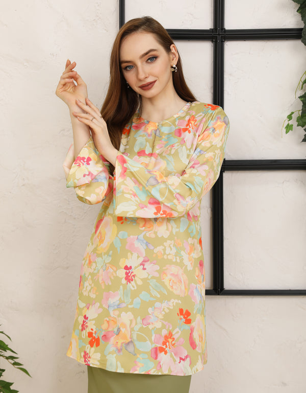 BAJU KURUNG PAHANG MODEN WINSLET (SAGE GREEN)